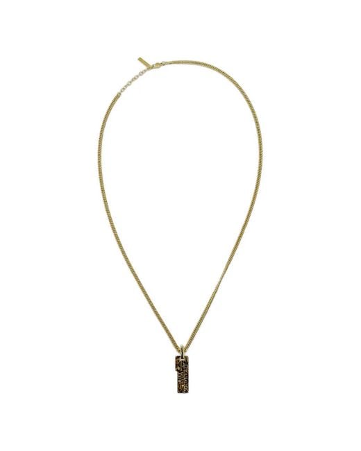 Givenchy Metallic Tape Pendant Necklace