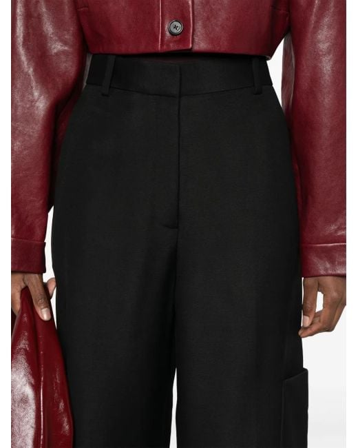 Khaite Blue Caiton Trousers