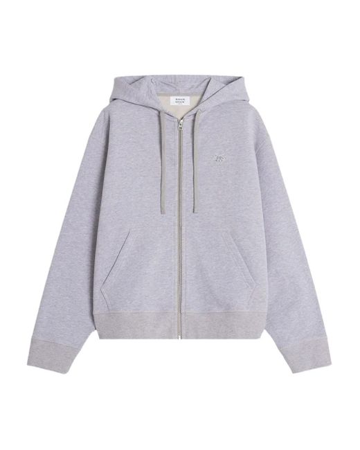 Maison Kitsuné Purple Baby Fox Zip-Up Hoodie