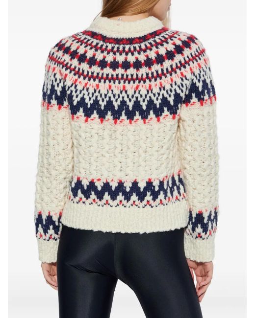 Moncler Grenoble Virgin Wool Pullover in het Natural