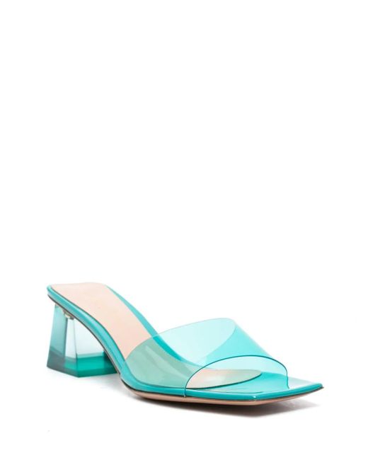 Gianvito Rossi Blue Cosmic 55Mm Mules
