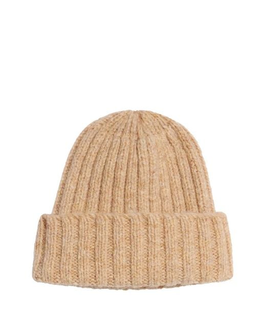 Fortela Natural Folded-Brim Beanie Hat for men