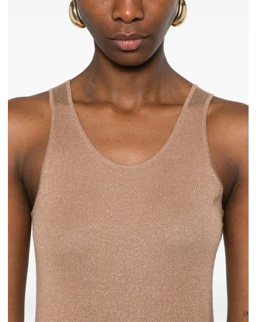 Brunello Cucinelli Natural Lurex Top