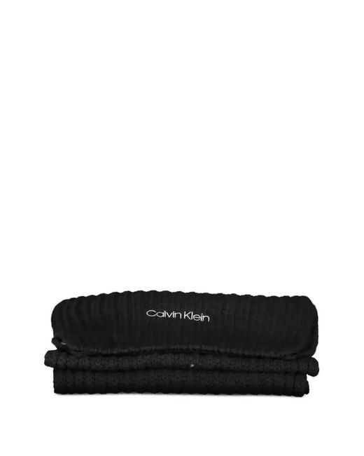Sciarpa A Coste di Calvin Klein in Black