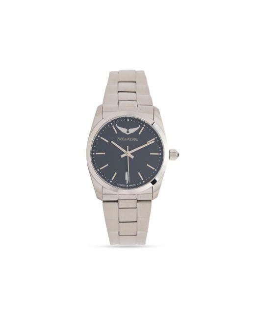 Zadig & Voltaire Gray Time2love 37mm