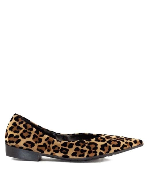 Mara Bini Brown Pointed-Toe Flat Pumps