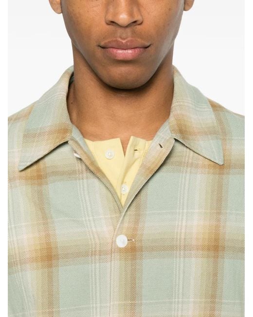 Camicia Logan A Quadri di Second/Layer in White da Uomo