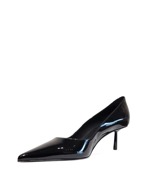 Le Silla Black 60Mm Pointed-Toe Patent Leather Pumps