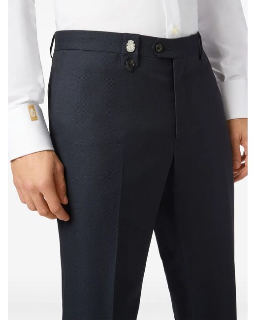 Billionaire Blue Tailored Trousers for men