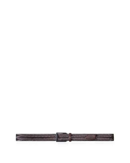 C P Company White Woven Leather Belt for men