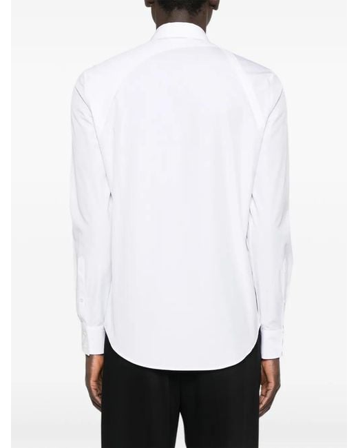 McQueen White Shirt With Chain for men