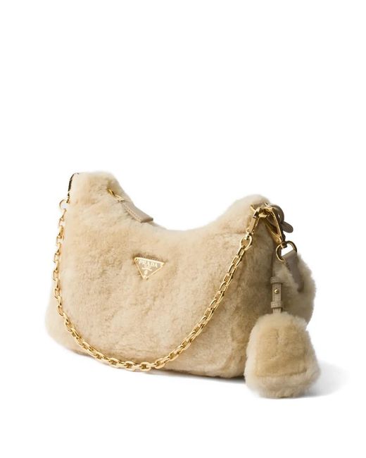 Borsa Re-Edition Mini di Prada in Natural
