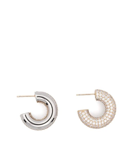 Maje Metallic Rhinestone Earrings