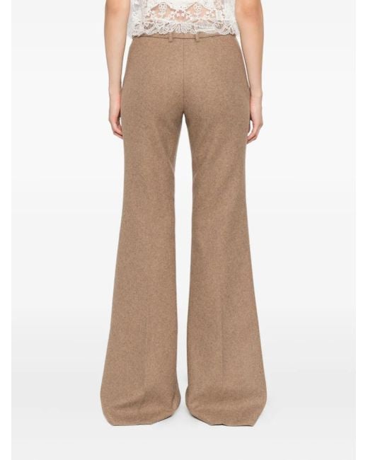 Ermanno Scervino ウールブレンド フレアパンツ Natural