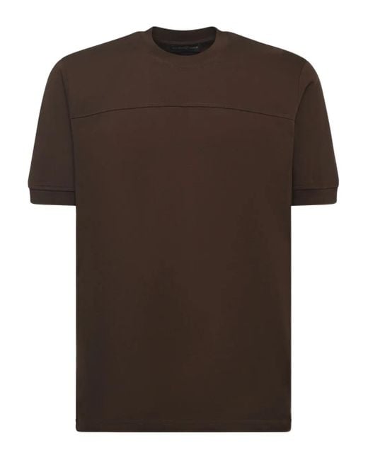 メンズ Giuliano Galiano クルーネック Tシャツ Brown