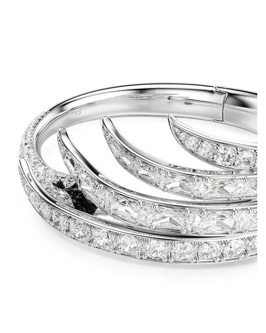 Swarovski White Swan Crystal-Embellished Bracelets