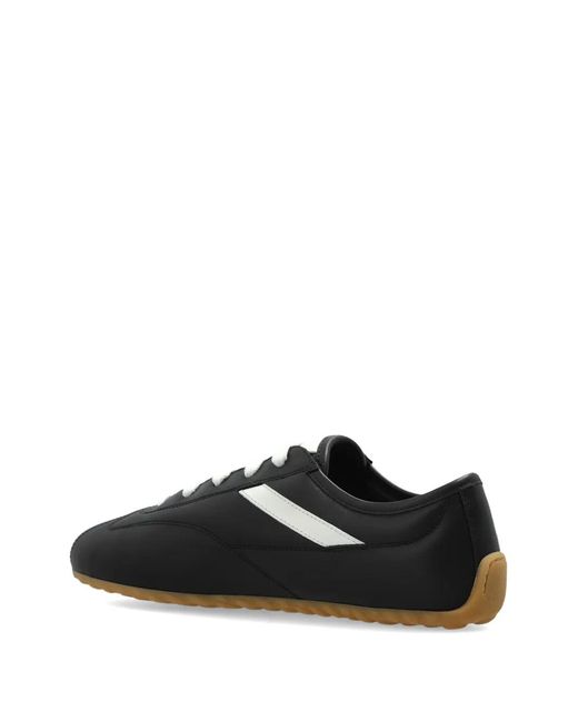McQueen Black Boxe Leather Sneakers