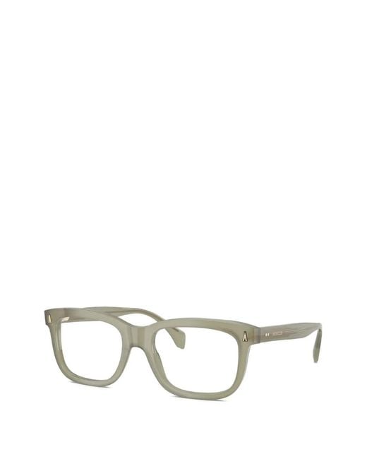 Moncler White Square-Frame Glasses