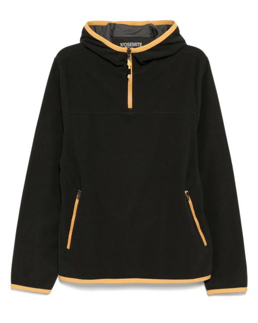 James Perse Black Tech Waffle Performance Hoodies for men