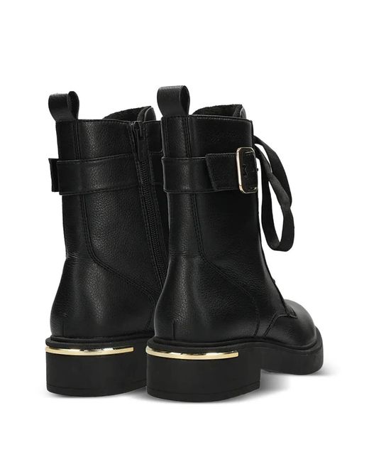 Mexx Black Buckle Lace-Up Boots