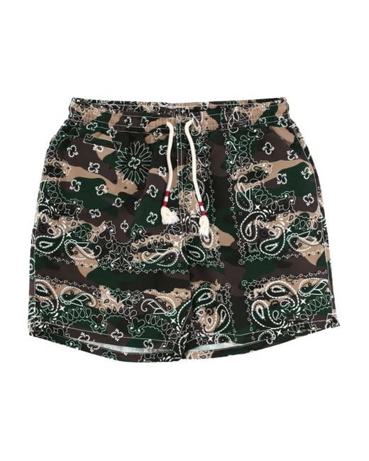 Mc2 Saint Barth Green Caprese Swim Shorts for men