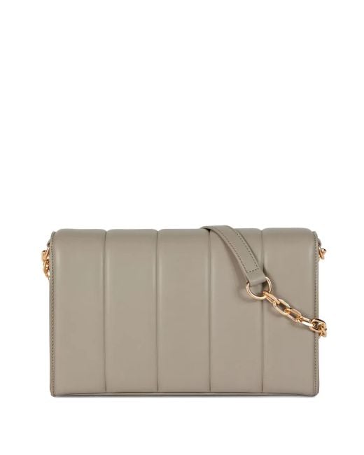 Trussardi Quilted Shoulder Bag Gray