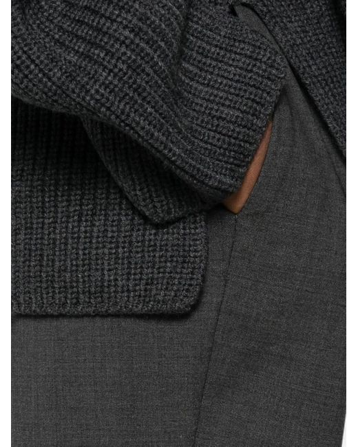 P.A.R.O.S.H. Gray Turn-Up-Cuffs Trousers
