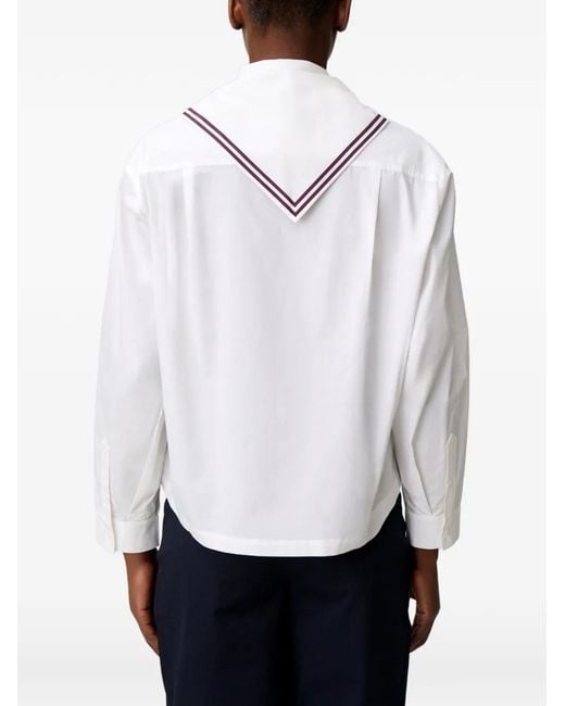 Claudie Pierlot White Cotton Poplin Shirt