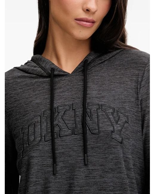 DKNY Black Hooded Pajama Set