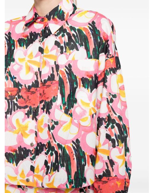 JNBY Multicolor Oversized Floral-print Blouse
