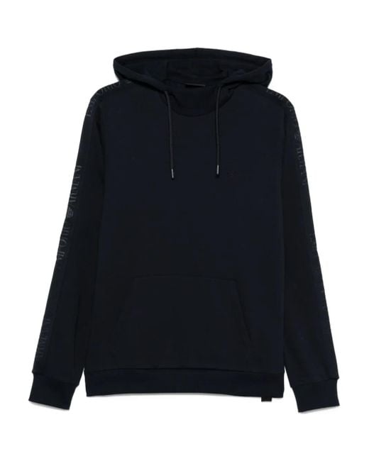 メンズ Emporio Armani ロゴ パーカー Blue