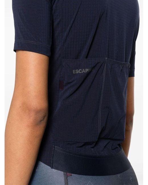 Pas Normal Studios Blue Logo-print Lightweight Cycling Vest