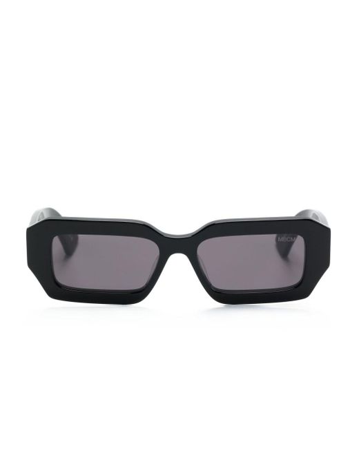 Marcelo Burlon Black Agave Rectangle-frame Sunglasses for men