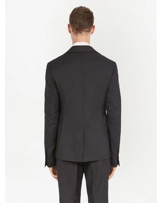 Ferragamo Black Waistcoat-detail Single-breasted Blazer for men