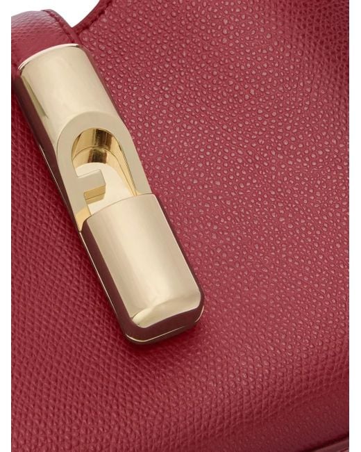 Furla Red Mini Leather Shoulder Bag