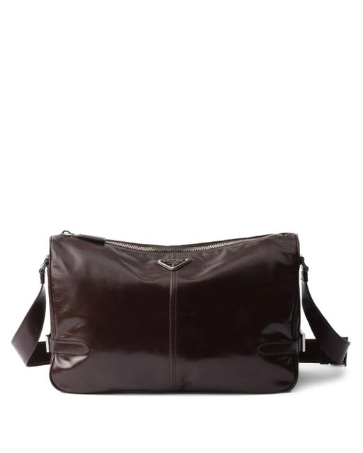 Prada Leren Crossbodytas in het Brown voor heren