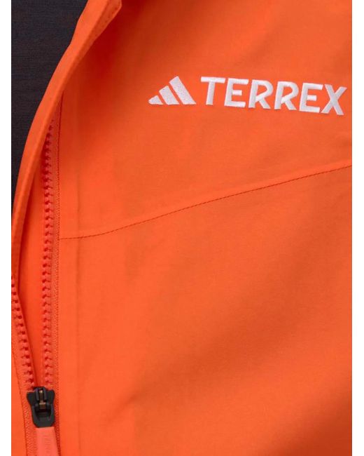 Adidas Orange Veste Zippée À Capuche for men