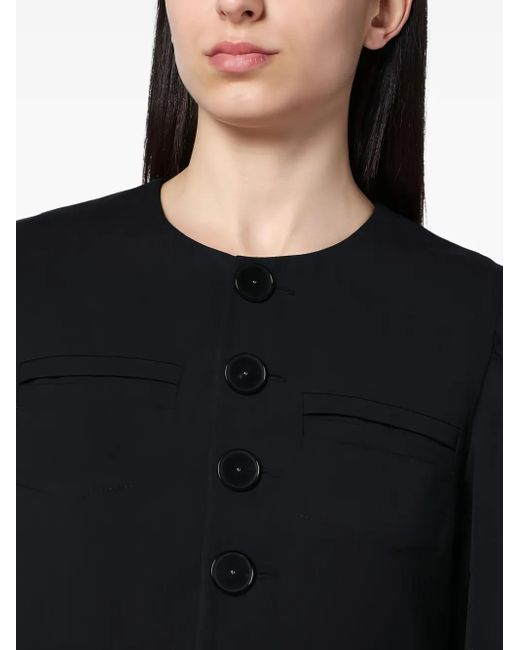 NAMACHEKO Black Collarless Jacket