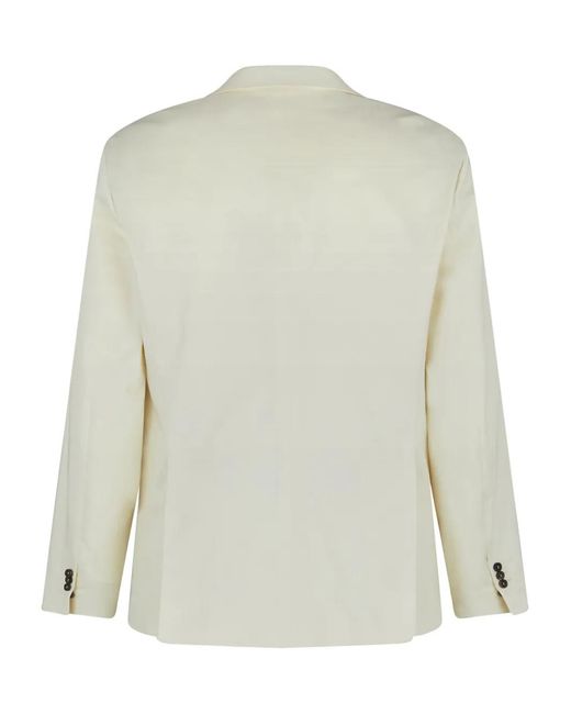 DSquared² Natural Single-Breasted Cotton-Blend Blazer for men