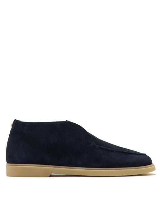 Magnanni Shoes Blue Sophie Mid Loafers