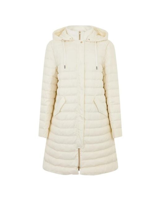 Herno White Hooded Padded Jacket