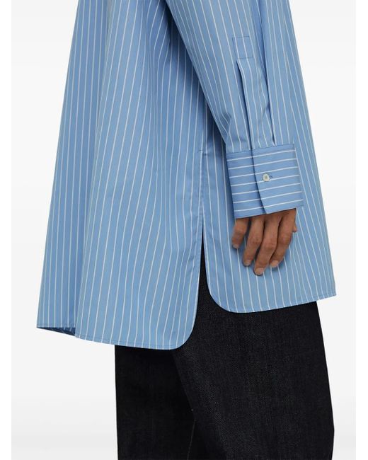 Camisa Sunday a rayas Jil Sander de hombre de color Blue