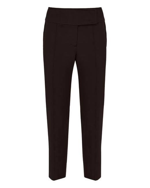 Dorothee Schumacher Black Emotional Essence Milano-Stitch Cigarette Trousers