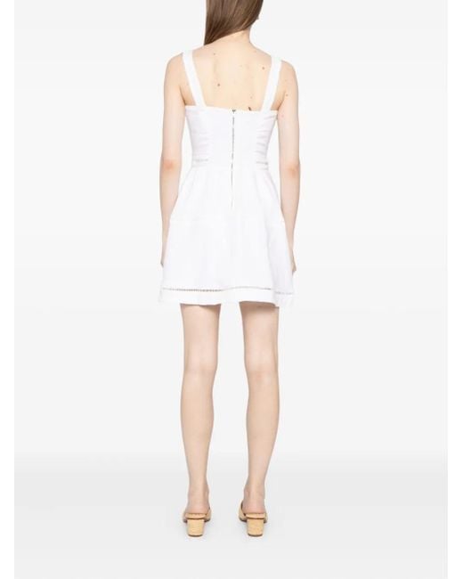 Reformation White Everett Minikleid