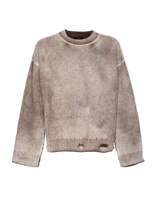 Represent Natural Distressed Sweater for men
