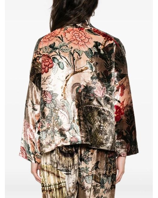 Yavi Jack Met Bloemenprint in het Natural