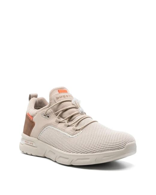 Bugatti White Logo-Patch Sneakers for men