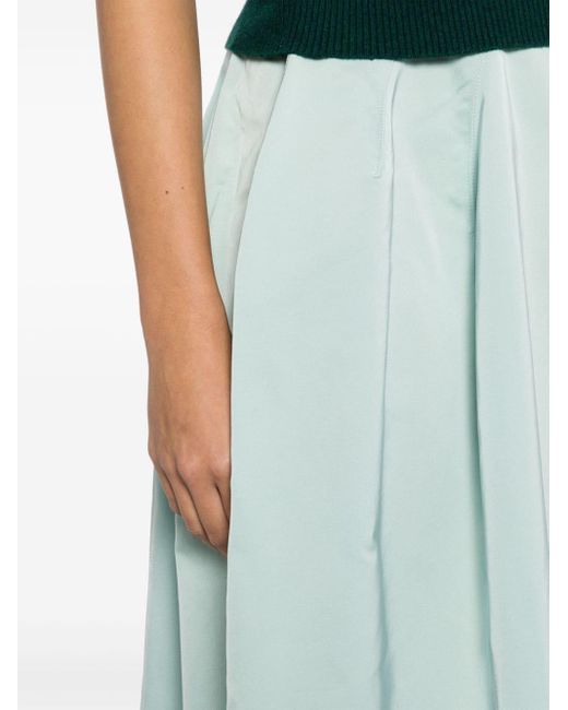 Falda midi con cintura alta Marni de color Blue