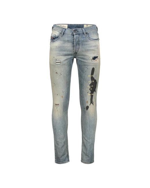 DIESEL Blue Tepphar Jeans for men