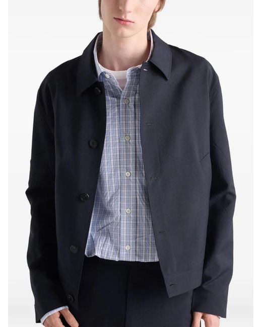 Prada Jacke Mit Knöpfen in Blue für Herren